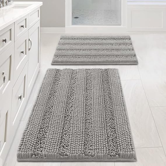 Luxury Absorbent Rugs - Dove Grey